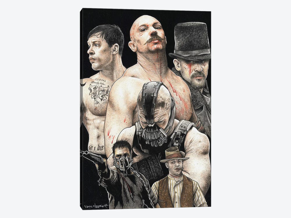 Tom Hardy by Inked Ikons 1-piece Canvas Print