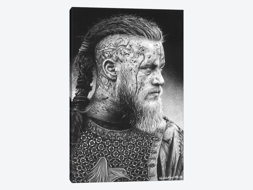 Ragnar by Inked Ikons 1-piece Canvas Art Print