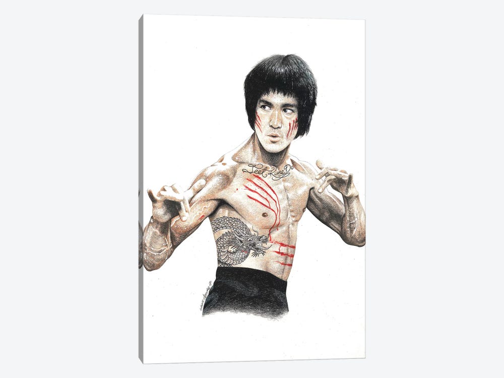 Bruce Lee by Inked Ikons 1-piece Canvas Artwork