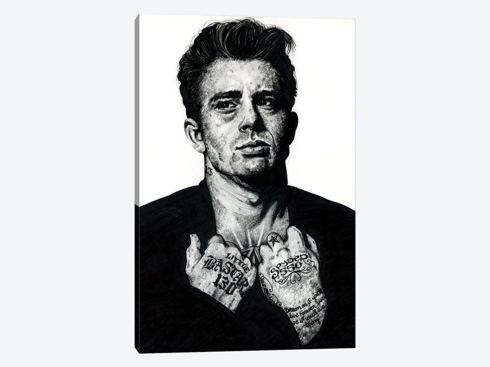 James Dean by Inked Ikons 1-piece Canvas Art