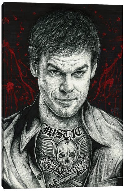 Dexter Canvas Art Print - Crime Drama TV Show Art