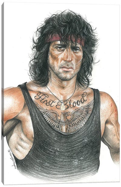 Rambo Canvas Art Print - Rambo