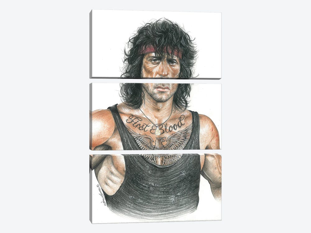Rambo by Inked Ikons 3-piece Canvas Artwork