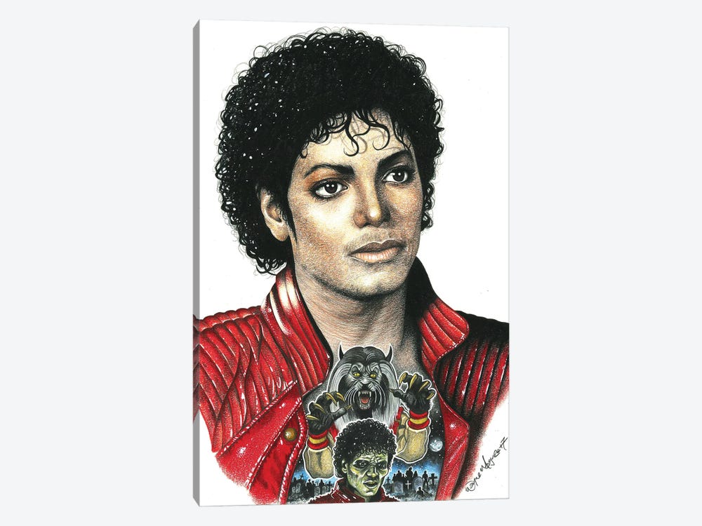 Thriller MJ by Inked Ikons 1-piece Canvas Print