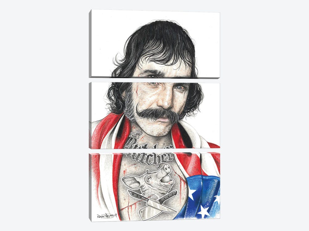 Bill The Butcher by Inked Ikons 3-piece Canvas Print
