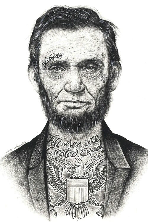Lincoln by Inked Ikons wall art
