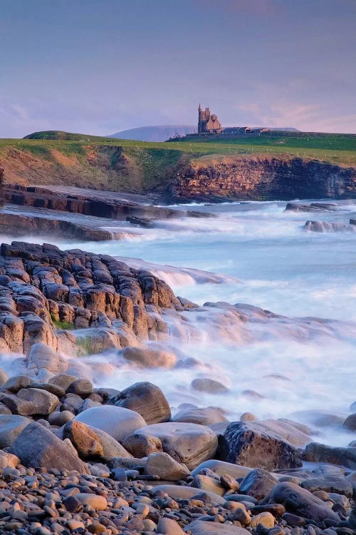 Classiebawn Castle, Mullaghmore, Co Sligo, Ireland, 19Th Century Castle With Ben Bulben In The Distance