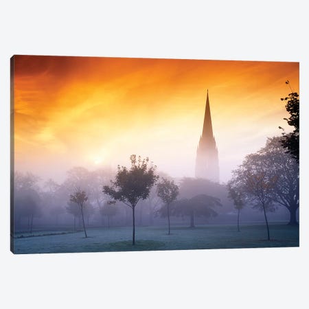 Co Derry, St Eugenes Cathedral From Brooke Park Canvas Print #IIM20} by Irish Image Collection Canvas Art Print