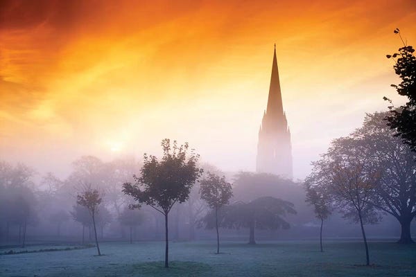 Irish Image Collection: Co Derry, St Eugenes Cathedral From Brooke Park by Irish Image Collection