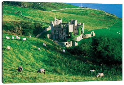 Co Galway, Clifden Castle, Canvas Art Print - Galway