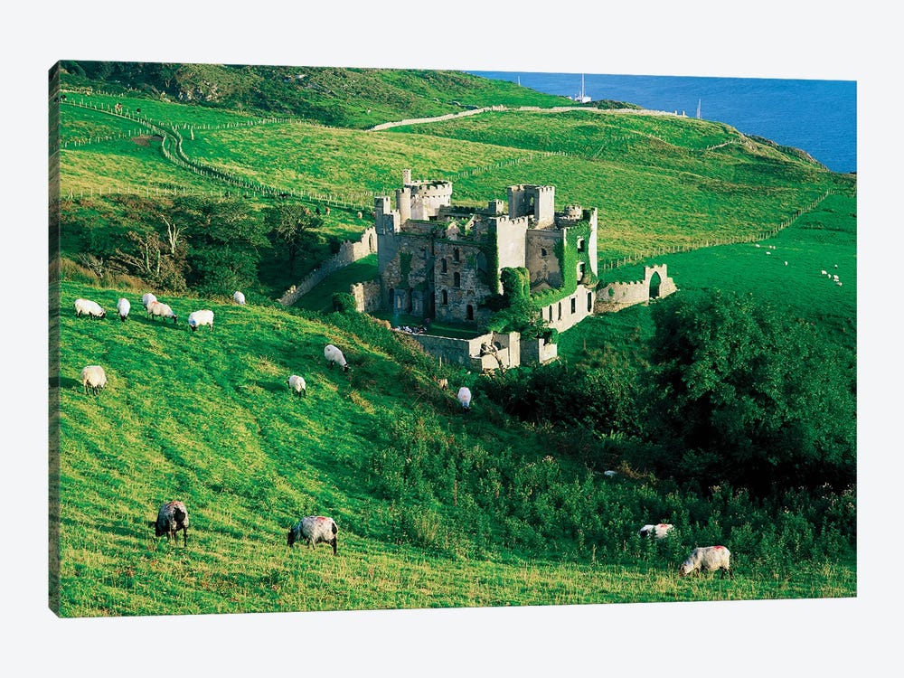Co Galway, Clifden Castle, by Irish Image Collection 1-piece Canvas Art Print