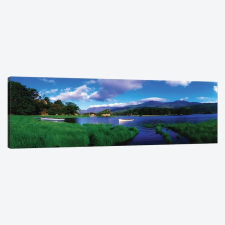 Co Kerry, Killarney-Upr Lake, Carrantuohill & Purple Mtns Canvas Print #IIM26} by Irish Image Collection Canvas Artwork