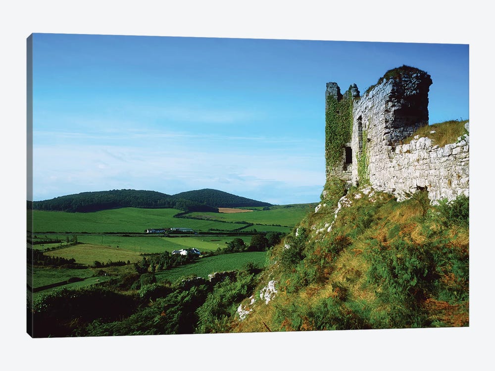 Dunamase Castle, County Laois, Ireland, Hilltop Castle Ruins by Irish Image Collection 1-piece Canvas Wall Art