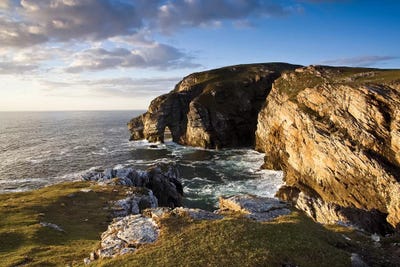 Dunfanaghy, County Donegal, Ireland; Coastal Sea Stack And Seascape by Irish Image Collection metal wall art