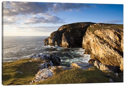 Dunfanaghy, County Donegal, Ireland; Coastal Sea Stack And Seascape Canvas Art Print
