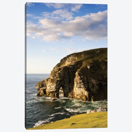 Dunfanaghy, County Donegal, Ireland; Coastal Sea Stack And Seascape Canvas Print #IIM38} by Irish Image Collection Canvas Artwork