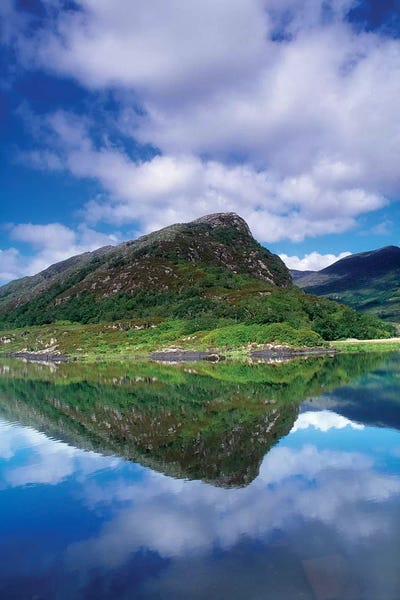 Eagle's Nest, Killarney National Park, County Kerry, Ireland; Reflection In Mountain Lake by Irish Image Collection art print