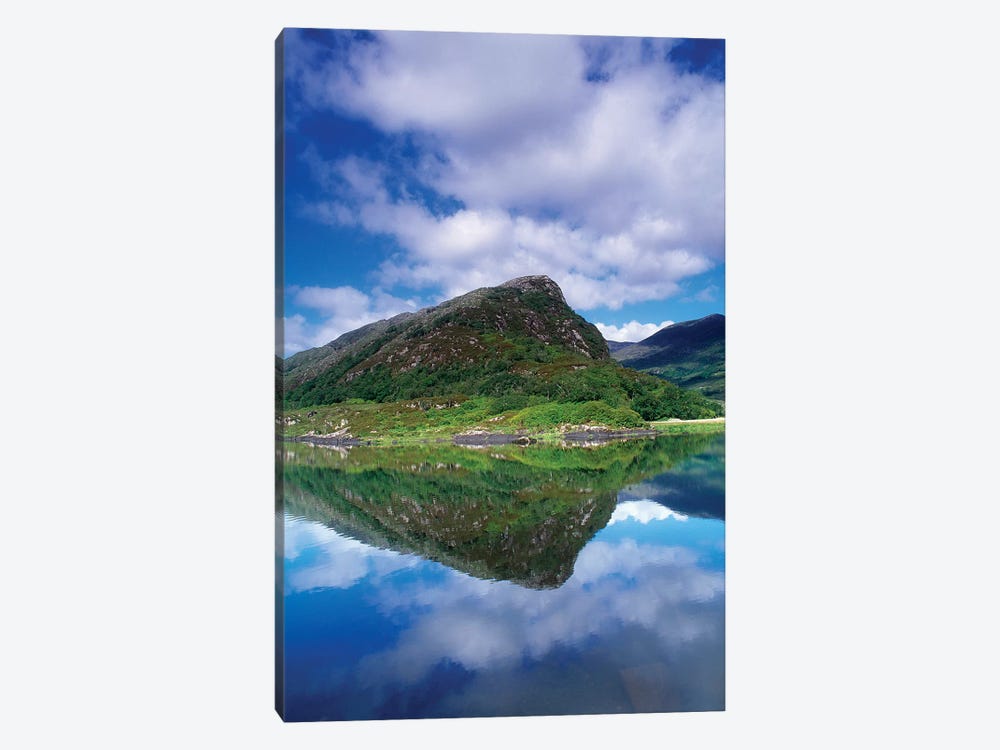 Eagle's Nest, Killarney National Park, County Kerry, Ireland; Reflection In Mountain Lake by Irish Image Collection 1-piece Canvas Print