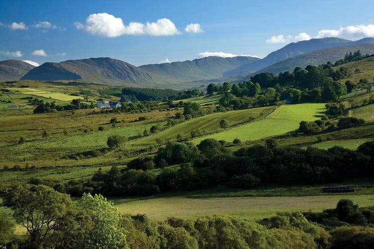 Finn Valley, Co Donegal, Ireland, View Of Verdant Landscape