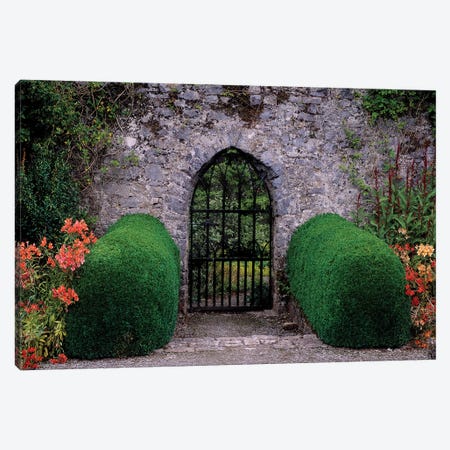 Gothic Entrance Gate, Walled Garden, Ardsallagh, Co Tipperary, Ireland Canvas Print #IIM53} by Irish Image Collection Canvas Artwork