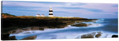 Hook Head Lighthouse, Co Wexford, Ireland, Lighthouse On The Atlantic Canvas Art Print - Irish Image Collection