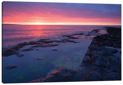 Killala Bay, Co Sligo, Ireland, Bay At Sunset Canvas Art Print - Irish Image Collection