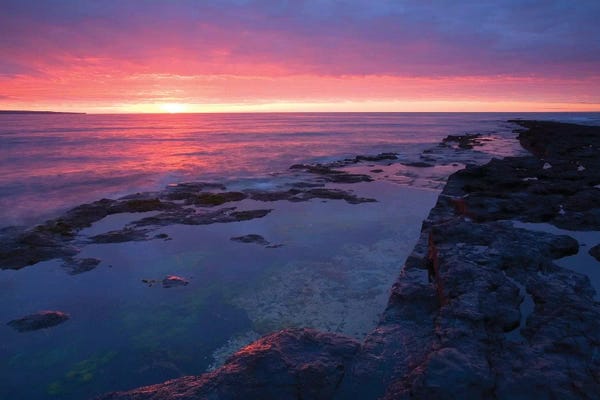 Killala Bay, Co Sligo, Ireland, Bay At Sunset