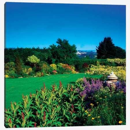 Lakemount Gardens, Co Cork, Ireland, Mixed Borders And Lawn During Summer Canvas Print #IIM62} by Irish Image Collection Canvas Print