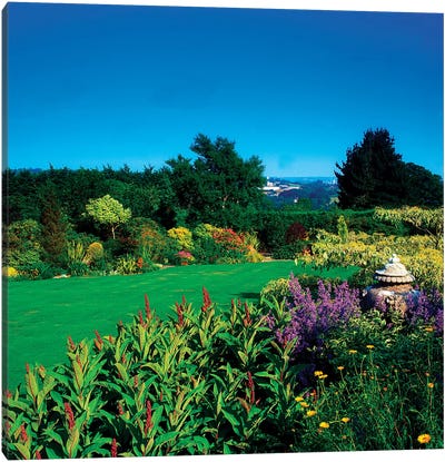 Lakemount Gardens, Co Cork, Ireland, Mixed Borders And Lawn During Summer Canvas Art Print