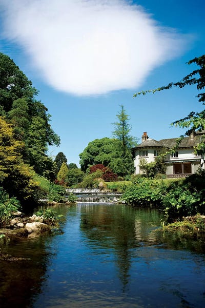 Wicklow: Mount Usher Gardens, River Vartry, Co Wicklow, Ireland, River Through Gardens by Irish Image Collection