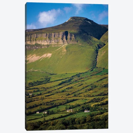 Ben Bulben, County Sligo, Ireland, Glacial Valley Landscape Canvas Print #IIM6} by Irish Image Collection Canvas Wall Art