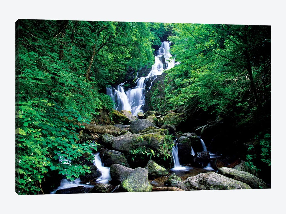 Torc Waterfall, Killarney National Park, County Kerry, Ireland by Irish Image Collection 1-piece Canvas Art
