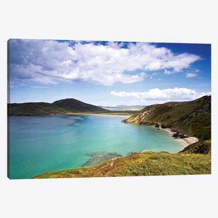Tranarossan Bay, County Donegal, Ireland; Vista Of Irish Seascape Canvas Print #IIM79} by Irish Image Collection Canvas Wall Art