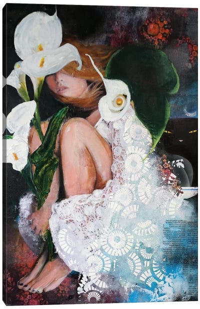 White Lily Canvas Art Print - Isabelle Joubert