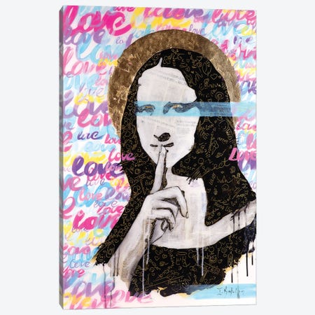 Mona's Secret Canvas Print #IKA10} by Iness Kaplun Art Print