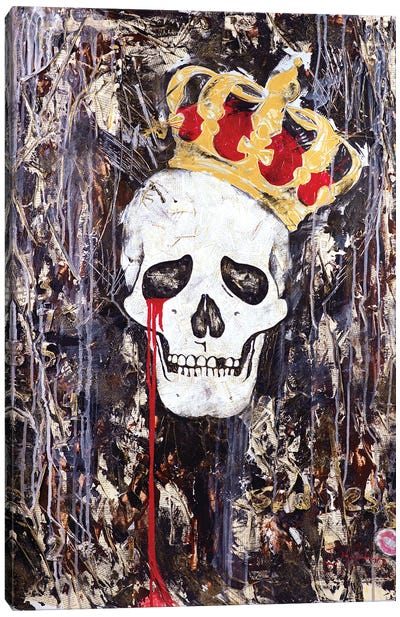 Crying King Canvas Art Print - Crown Art