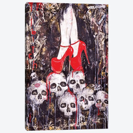 Skulls Canvas Print #IKA23} by Iness Kaplun Canvas Artwork