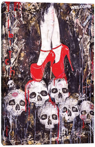 Skulls Canvas Art Print - Iness Kaplun
