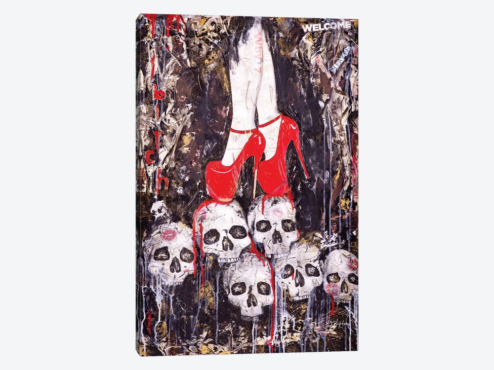 Skulls by Iness Kaplun 1-piece Canvas Wall Art