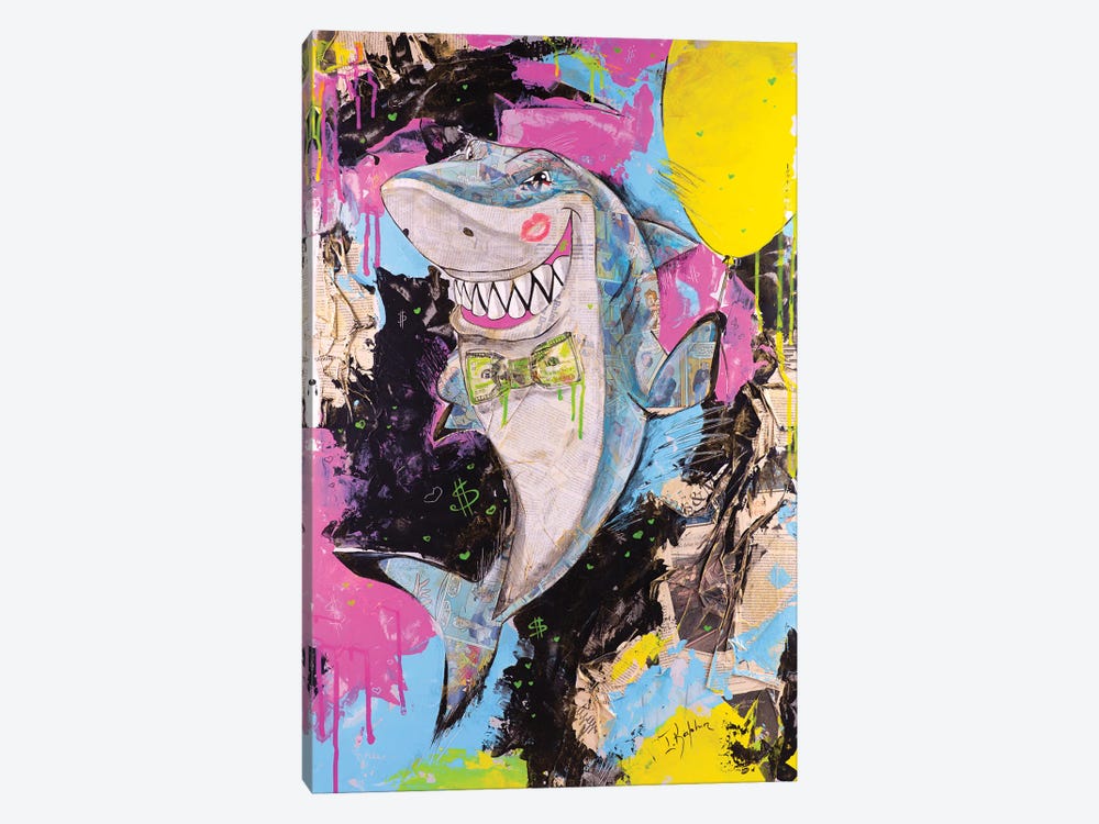 Shark by Iness Kaplun 1-piece Canvas Artwork