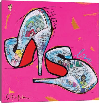 Louboutin Heels Canvas Art Print - Similar to Andy Warhol