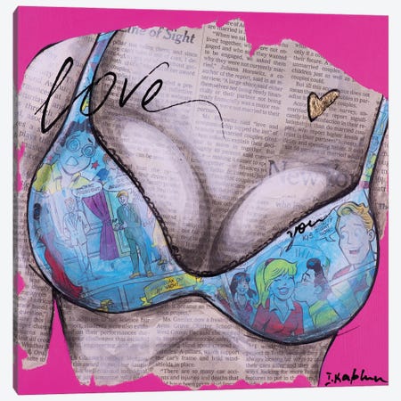 Bikini Top Canvas Print #IKA46} by Iness Kaplun Canvas Art Print