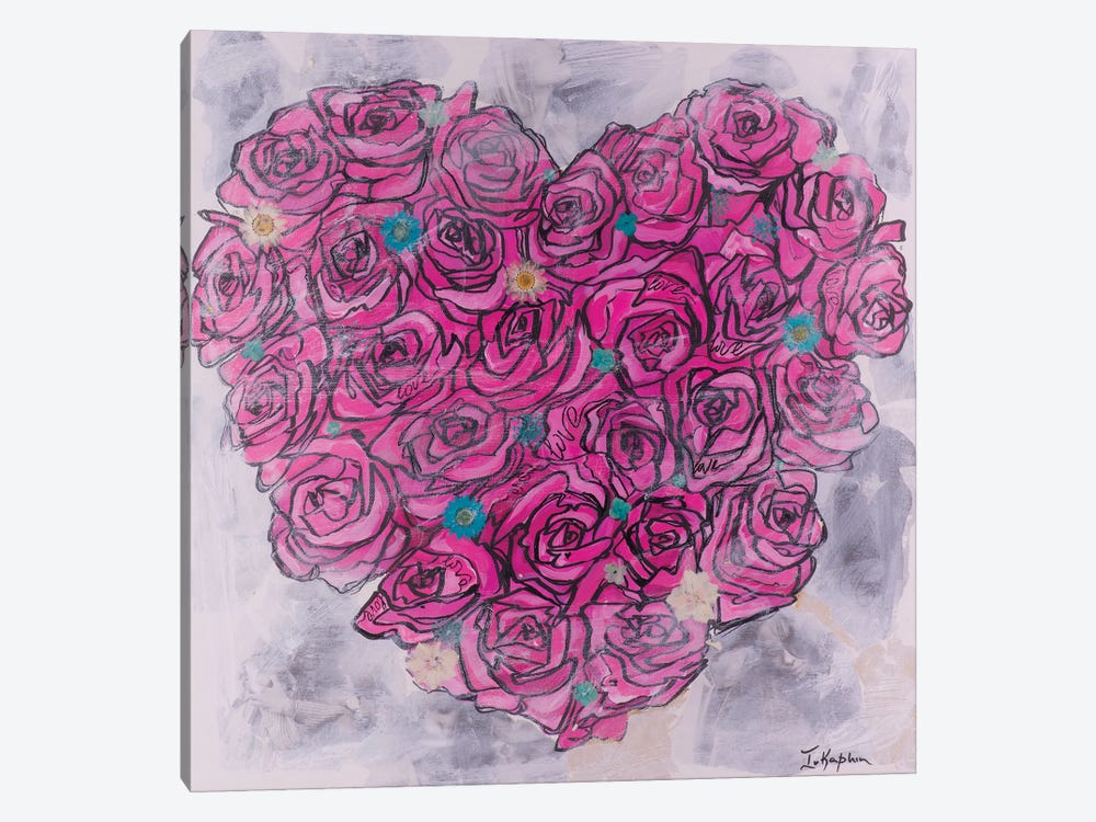 Love & Roses by Iness Kaplun 1-piece Canvas Wall Art