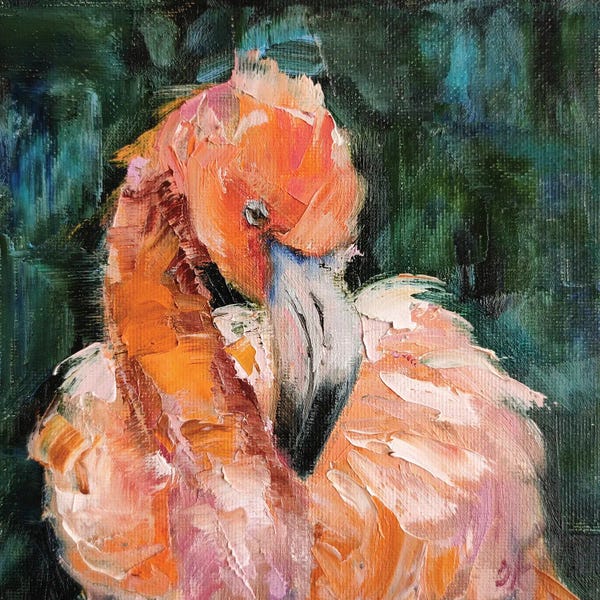 Flamingos: Cozy Up by Iryna Khort
