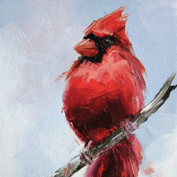 Cardinals: Love And Care I by Iryna Khort