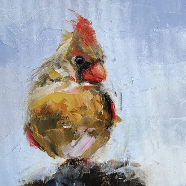 Cardinals: Love And Care II by Iryna Khort