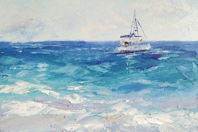 On Vacation by Iryna Khort framed canvas print