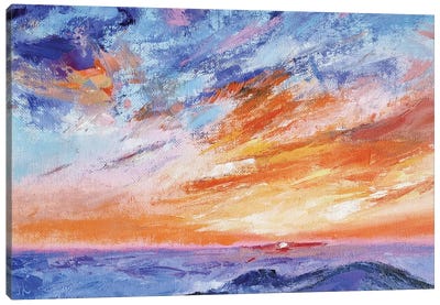 Warm Sunset Canvas Art Print - Iryna Khort