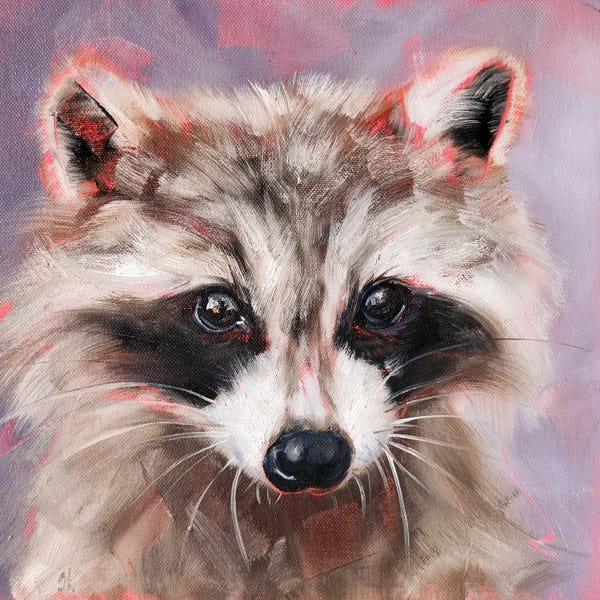 Raccoons: Mischievous Gaze by Iryna Khort