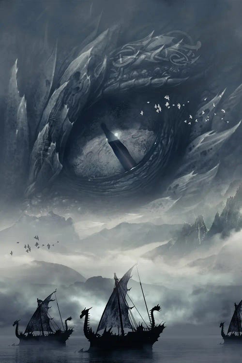 The Eye Of Jormungandr by IKARUNA wall art